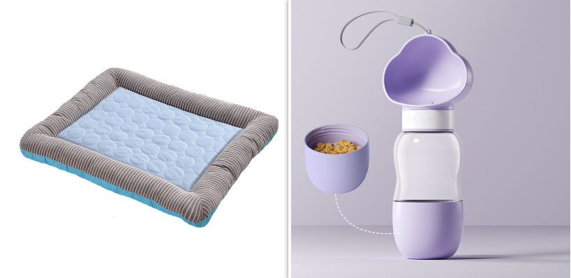 Cool, Breathable Ice-Silk Mat — Summer Comfort for Pets