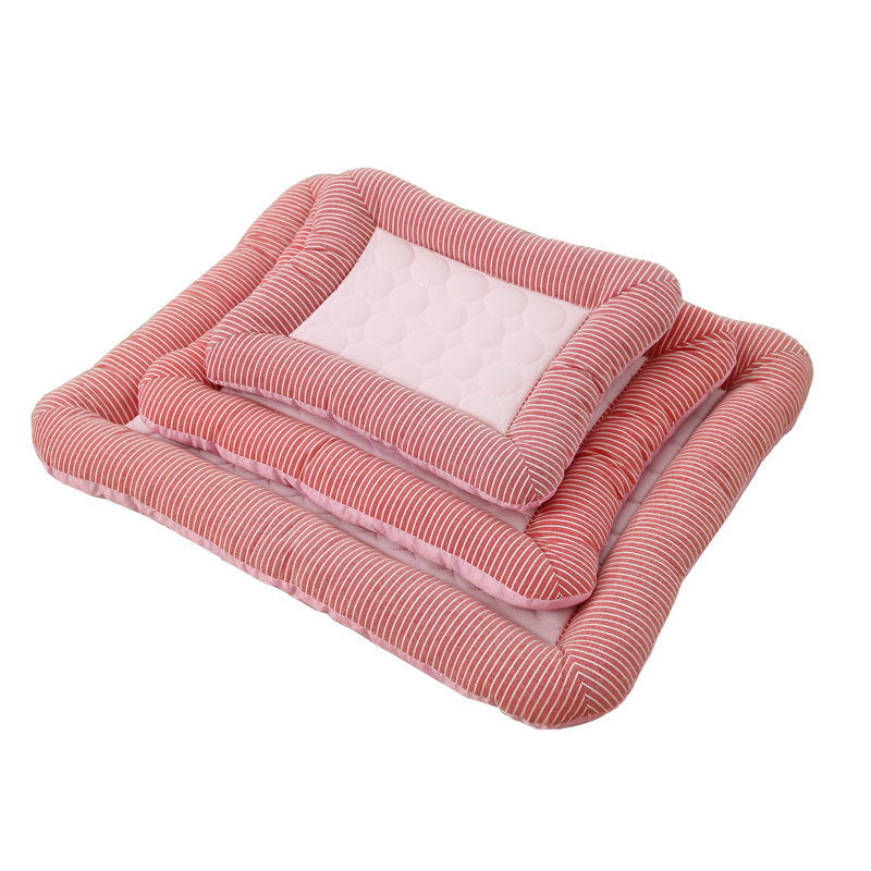 Cool, Breathable Ice-Silk Mat — Summer Comfort for Pets