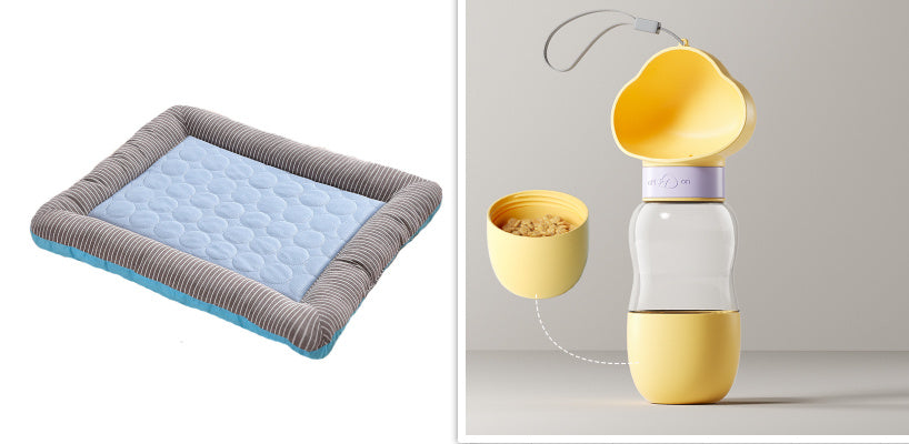 Cool, Breathable Ice-Silk Mat — Summer Comfort for Pets