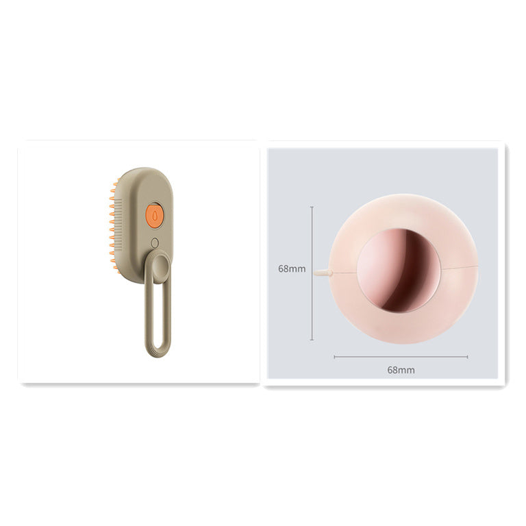 Steam-Spray Brush: Massage, Detangle & Shine Your Pet’s Coat