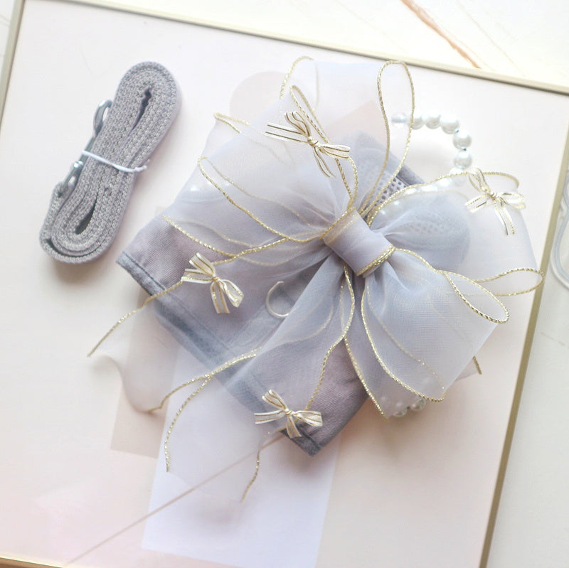 Charming Bow Harness: Secure Walks, Happy Pets