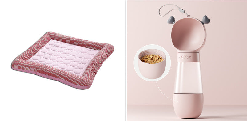 Cool, Breathable Ice-Silk Mat — Summer Comfort for Pets