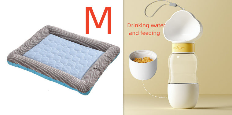 Cool, Breathable Ice-Silk Mat — Summer Comfort for Pets