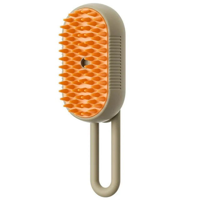Steam-Spray Brush: Massage, Detangle & Shine Your Pet’s Coat