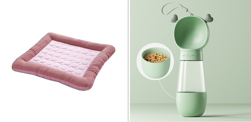 Cool, Breathable Ice-Silk Mat — Summer Comfort for Pets